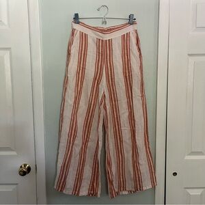 Christian Siriano linen wide leg pants